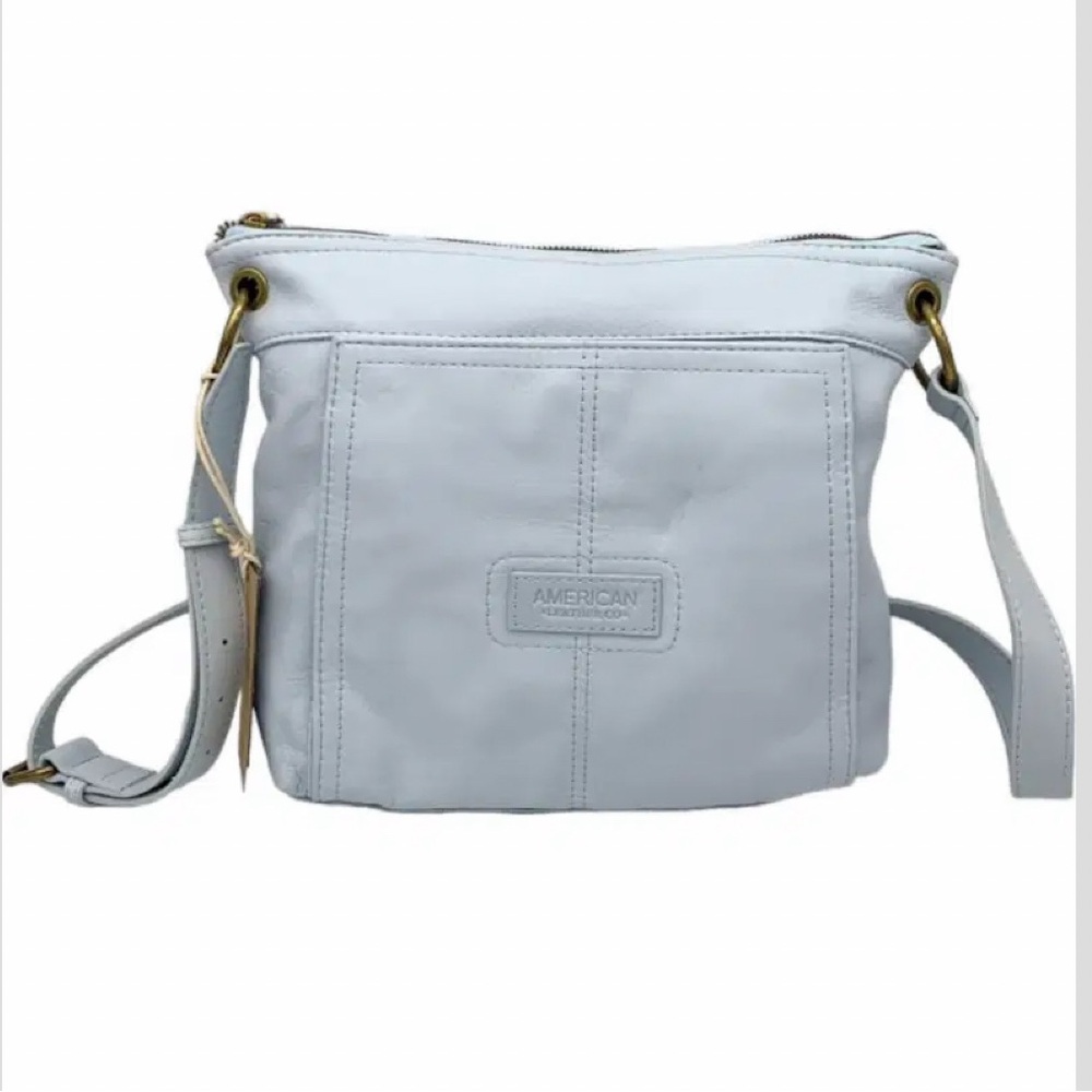 American Leather Co. Harmony Organizer Crossbody Ice Melt